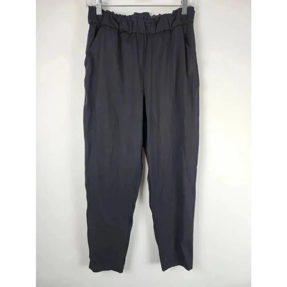 Lululemon Stretch High Rise Black Joggers Size 6. - Picture 1 of 9